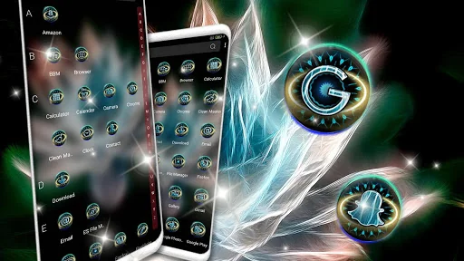 Magical Neon Lotus Theme screenshot 2