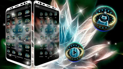Magical Neon Lotus Theme screenshot 4
