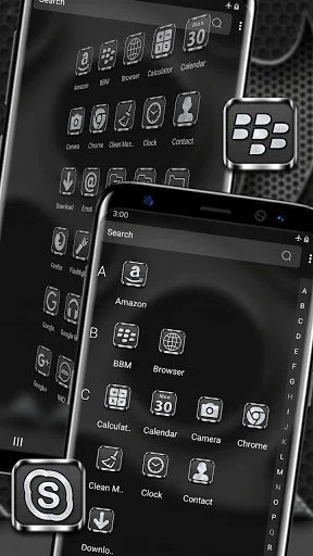 Dark Steel Texture Theme screenshot 3