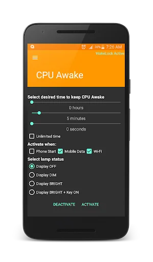 Wake Lock - CPU Awake screenshot 3
