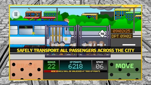 Tram Driver Simulator 2D screenshot 1