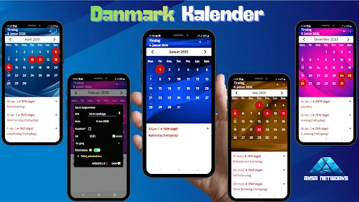 Danmark Kalender Helligdage