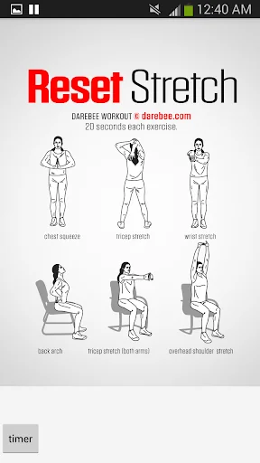 100 Office Workouts screenshot 4
