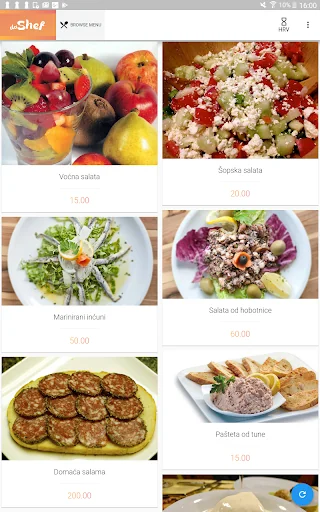 DaShef Menu