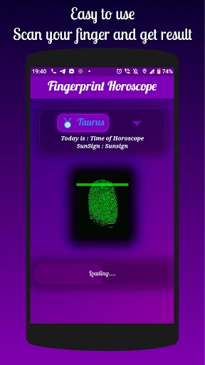 Fingerprint Real Horoscope screenshot 2