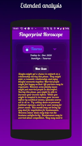 Fingerprint Real Horoscope screenshot 3