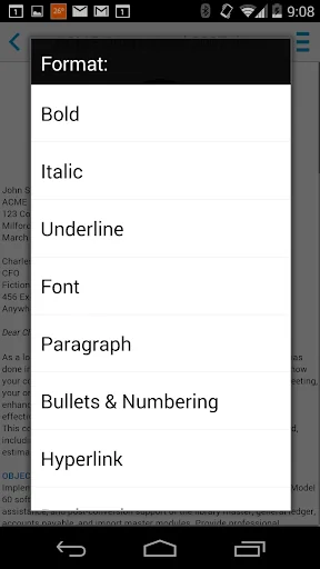 Docs To Go™ Office Suite screenshot 4