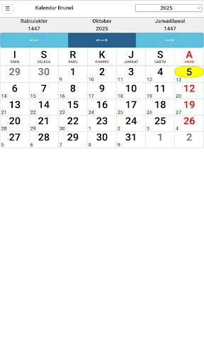Kalendar Brunei