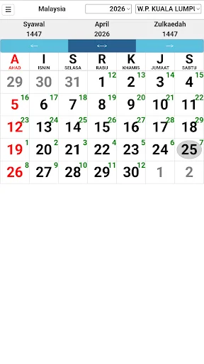 Kalendar Malaysia