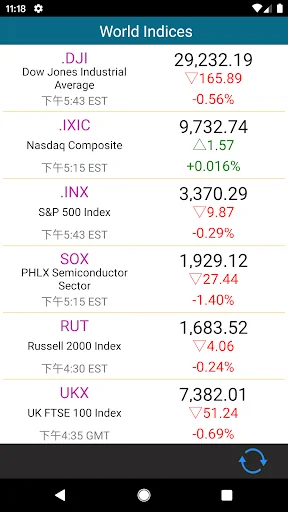 World Stocks, Live Stock Quote screenshot 2