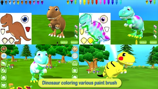Dinosaur Coloring 3D - AR Cam screenshot 1