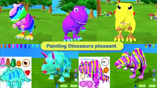 Dinosaur Coloring 3D - AR Cam screenshot 4