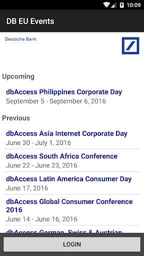 Deutsche Bank Events Europe