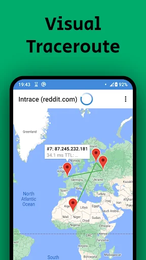 Intrace: Visual traceroute