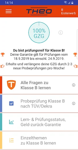 Theo-Führerscheintrainer screenshot 1
