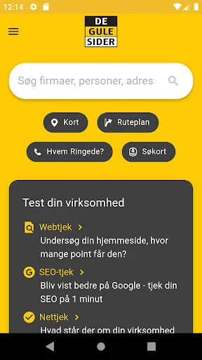 De Gule Sider - Søg • Opdag