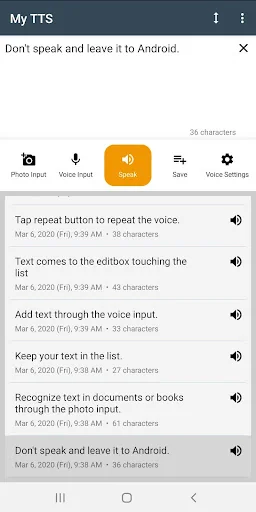 My TTS: Text to Speech Reader screenshot 1
