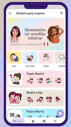 Stickers lindos para Chicas -  screenshot 1