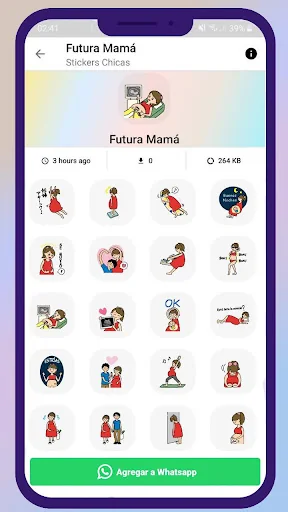 Stickers lindos para Chicas -  screenshot 3