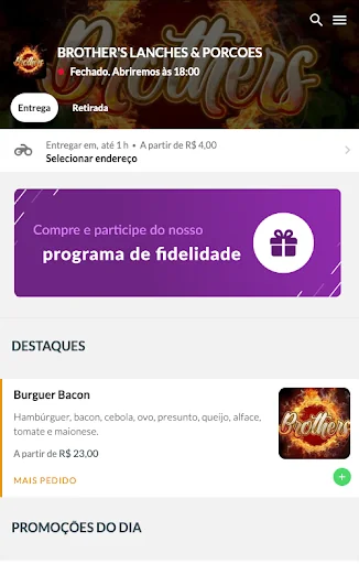 BROTHER S LANCHES & PORCOES