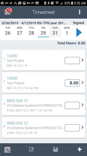 Costpoint Time and Expense screenshot 2