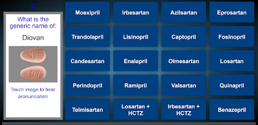 Cardiovascular Drugs Matching 