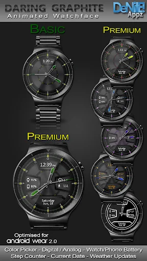 Daring Graphite HD Watch Face