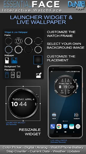 Essential Face HD Watch Face screenshot 2
