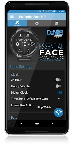 Essential Face HD Watch Face screenshot 4