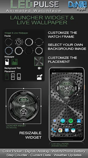 LED Pulse HD Watch Face screenshot 2