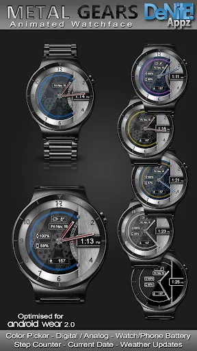 Metal Gears HD Watch Face
