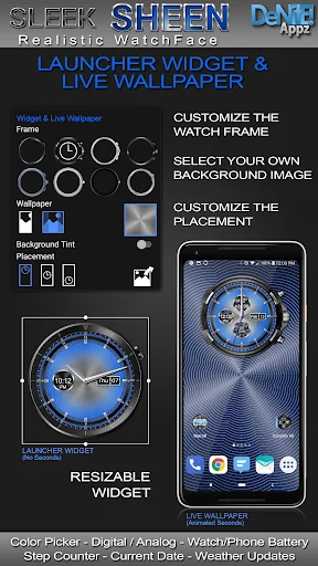 Sleek Sheen HD Watch Face screenshot 3