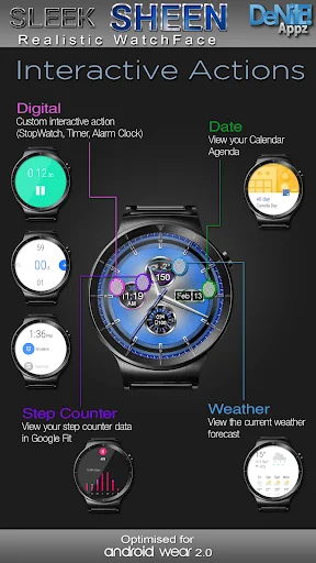 Sleek Sheen HD Watch Face screenshot 4