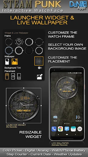 Steam Punk HD Watch Face screenshot 2