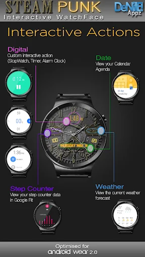 Steam Punk HD Watch Face screenshot 3