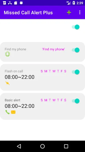 Missed Call Alert Plus screenshot 1