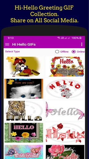 Hi Hello Stickers & GIF Chat screenshot 1