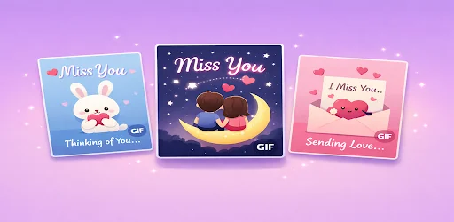 Miss You GIF & Greeting Cards screenshot 3