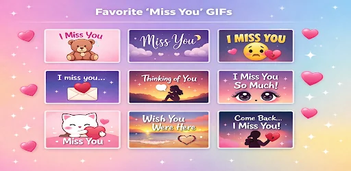 Miss You GIF & Greeting Cards screenshot 4