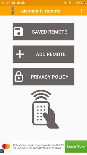 element tv remote