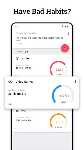 Quitzilla: Quit Habit Tracker screenshot 1
