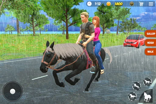 Offroad Horse Taxi Driver Sim screenshot 1