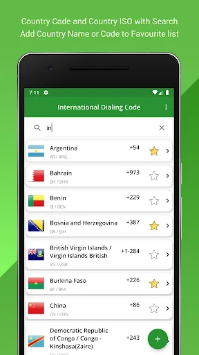International Dialing Code