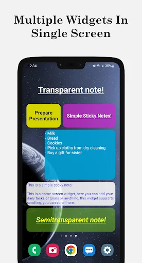 A Simple Sticky Note + Widget