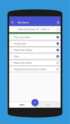 Flex List - Lists Checklist