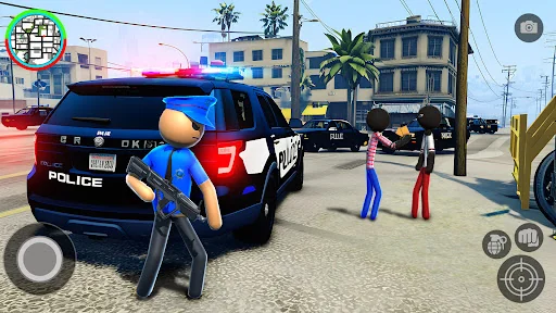 Police Fight Crime Thief City