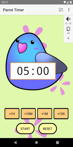 Cute timer app :Parrot Timer