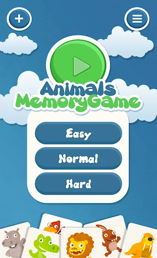 Animals memory game for kids screenshot 1