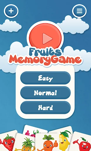 Fruits Memory Game for kids screenshot 1