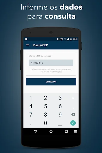 Consulta CEP e endereço